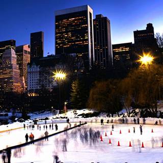 New York City winter wallpaper