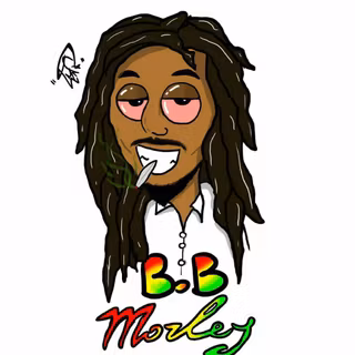 Bob Marley cartoon wallpaper