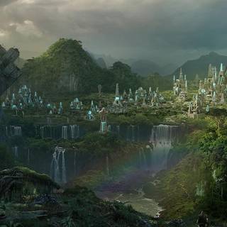 Medieval city wallpaper