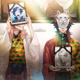 Giyuu x Sabito wallpaper