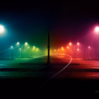 Rainbow light wallpaper