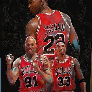 Jordan Pippen Rodman wallpaper