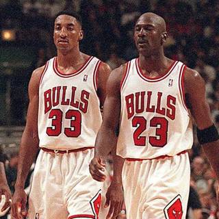 Michael Jordan and Scottie Pippen wallpaper