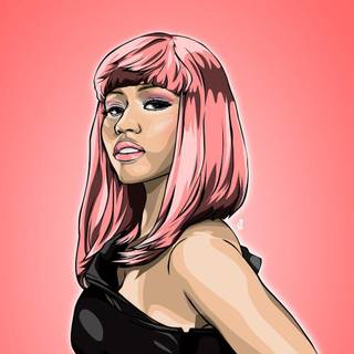 Nicki Minaj cartoon wallpaper