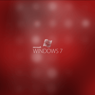 Windows 7 red wallpaper