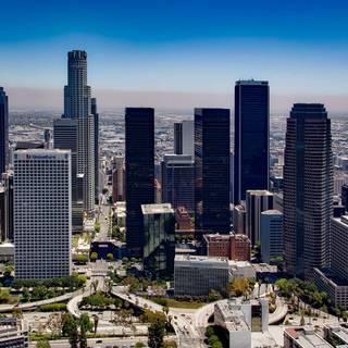 LA skyline wallpaper