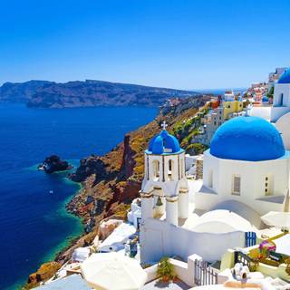 Santorini Greece wallpaper