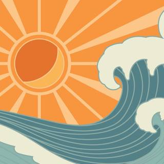 Vintage hippie aesthetic wallpaper