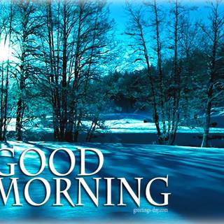 Winter season good morning wallpaper