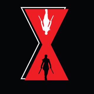 Black Widow minimalist wallpaper