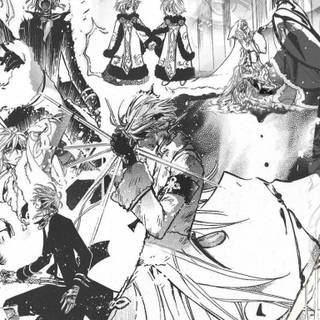 Black and white anime scenery wallpaper