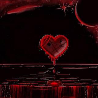 Bloody heart wallpaper