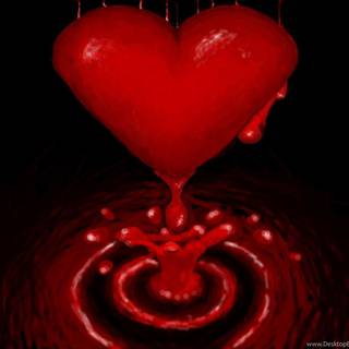 Bloody heart wallpaper