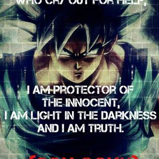 Goku quotes wallpaper