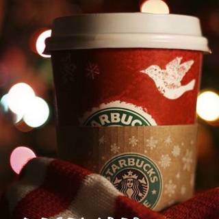 Aesthetic Christmas Starbucks wallpaper