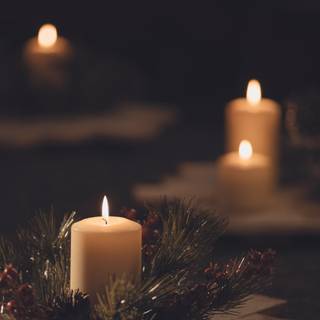 Christmas Advent candle wallpaper