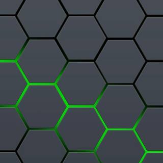 Colorful hexagon geometric wallpaper
