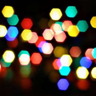 Colored Christmas lights wallpaper