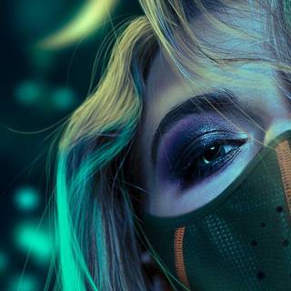 Female face wallpaper