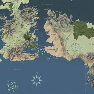 Westeros map wallpaper