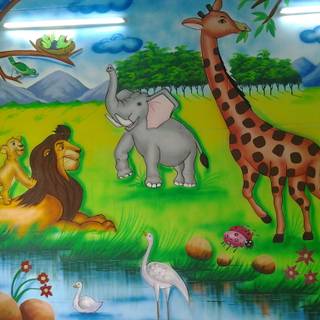 Jungle theme wallpaper