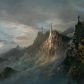 Gothic castle wallpaper