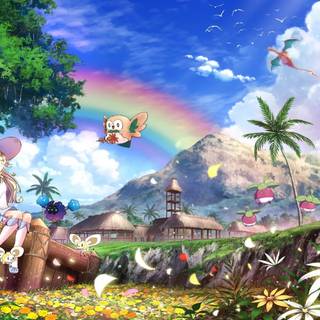 Pokémon landscape wallpaper