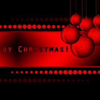Christmas black and red wallpaper