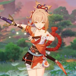 Yoimiya Genshin Impact wallpaper