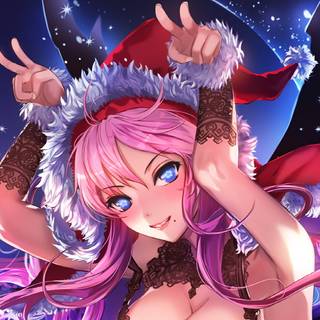 Anime Christmas characters wallpaper