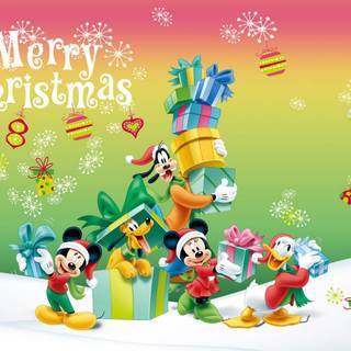 Vintage Disney Christmas wallpaper