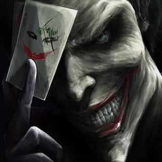 Joker with card wallpaper