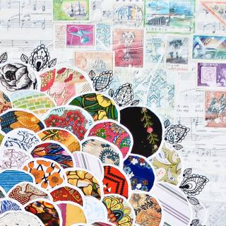 Collage art wallpaper