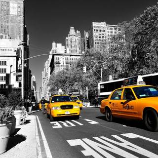 New York taxi wallpaper