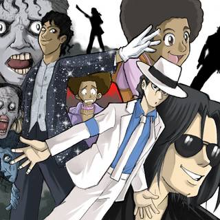 Michael Jackson cartoon wallpaper