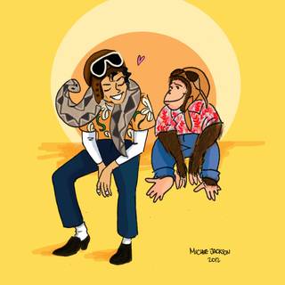 Michael Jackson cartoon wallpaper