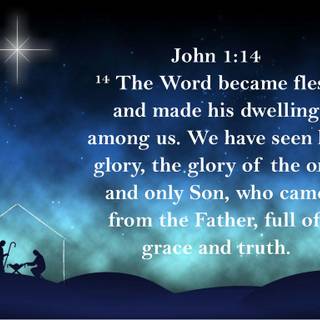Christmas John 1:14 wallpaper
