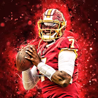 Neon football wallpaper