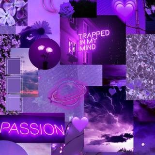 Purple girly wallpaper