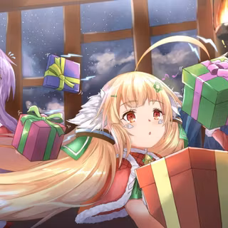 Anime Christmas laptop wallpaper