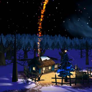 Christmas view wallpaper