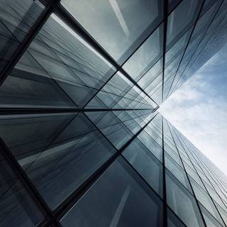 Glass building wallpaper