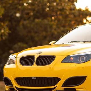 Yellow BMW wallpaper