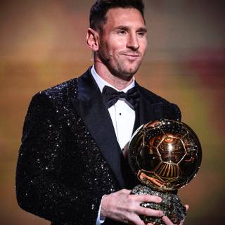 Leo Messi 2021 Ballon d'Or wallpaper