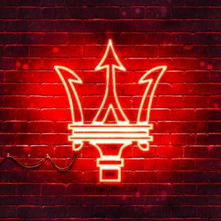 Neon Maserati wallpaper