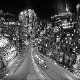 Black trippy wallpaper