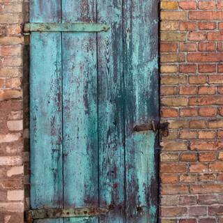 Old door wallpaper