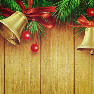 Merry Christmas bells wallpaper