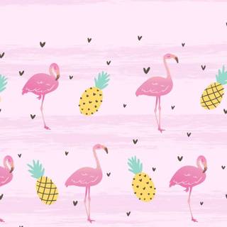 Cute flamingo wallpaper