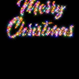 Neon lights Christmas wallpaper